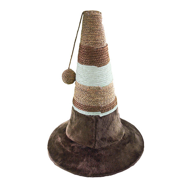 Rascador cono beige/marron/blanco