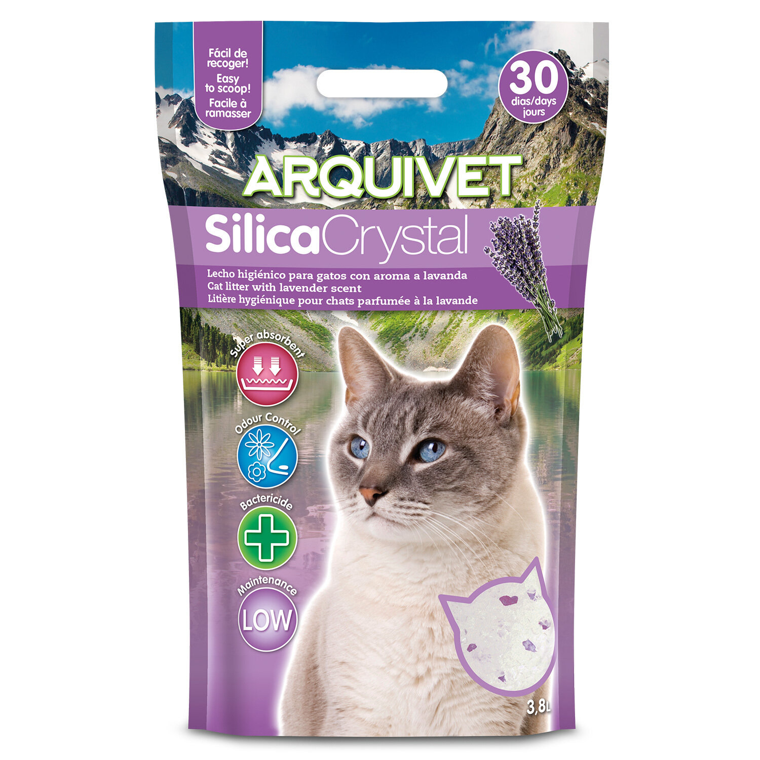 Silica Crystal aroma lavanda 3,8 L