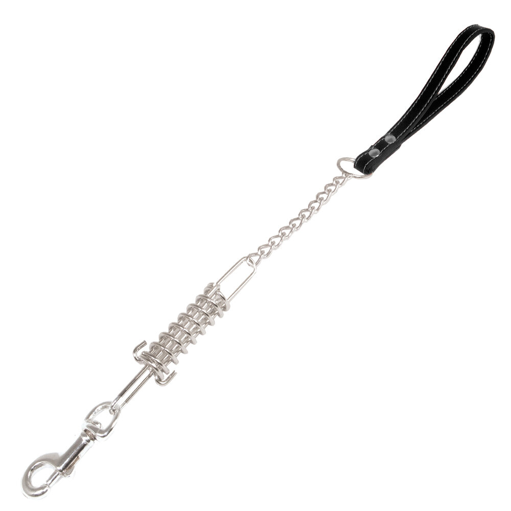 Tirador con muelle negro - 50 cm/4 mm