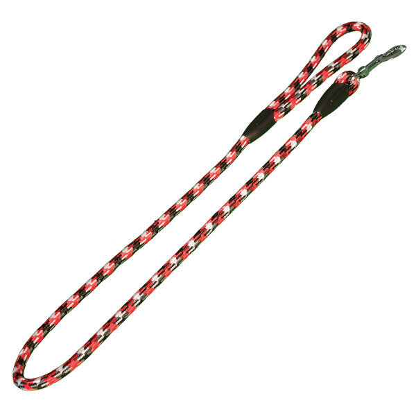 Tirador cuerda de monta�a negro y rojo - 1,3 x 120 cm