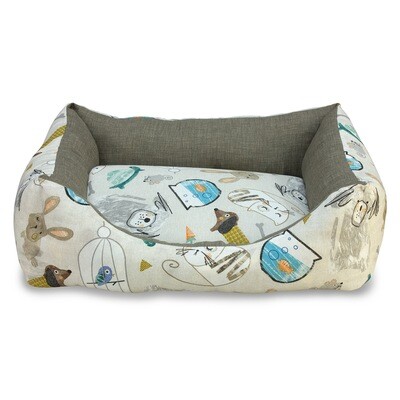 Cama cuadrada Mascotas en casa 70cm