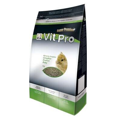 Alimento para conejos enanos baby con cierre Zip Vit Pro en bolsa 1 KG