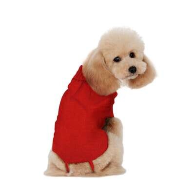 Jersey de punto rojo de ALPHA DOG 35 cm