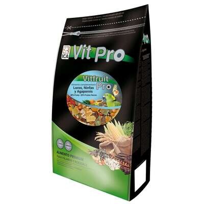 Alimento para Loros, Agapornis y Ninfas VitFruit Pro en bolsa 2,5 kg