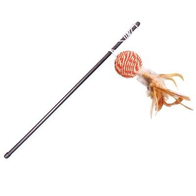 Juguete para gatos con varilla "la bolita" 36 cm