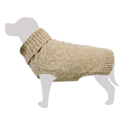 Jersey de punto jaspeado marr�n - XL/40cm