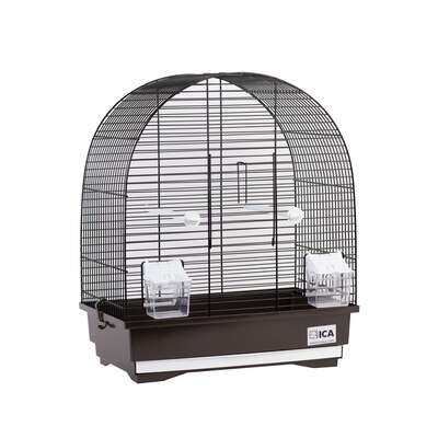 Jaulas SUIZA marr�n y negra para p�jaros 40x25,5x47,5 cm