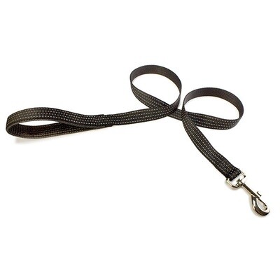 Correa nylon liso negro - 1,5 x 120 cm