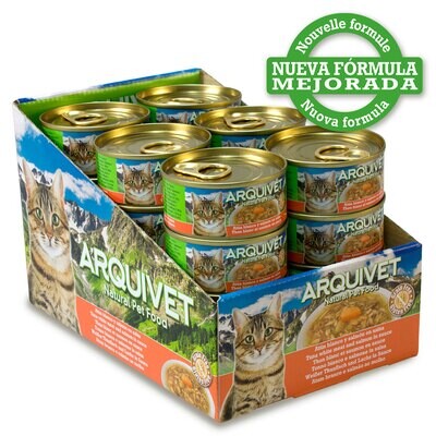 PACK 24 LATAS At�n Blanco en salsa con Salm�n 80gr.