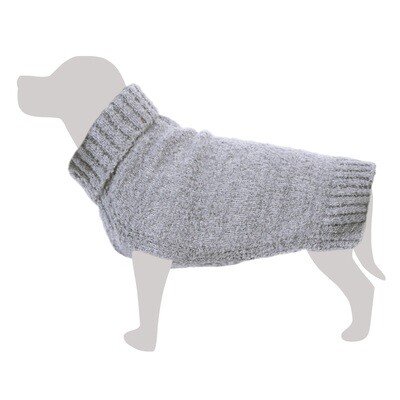 Jersey de punto jaspeado gris - M/30cm