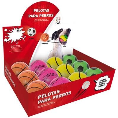 Expositor de pelotas tornasol para perros 0x6x0 cm