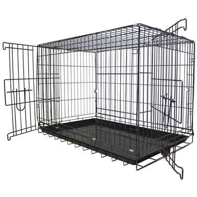 Jaul�n met�lico plegable 76x46,1x54 cm