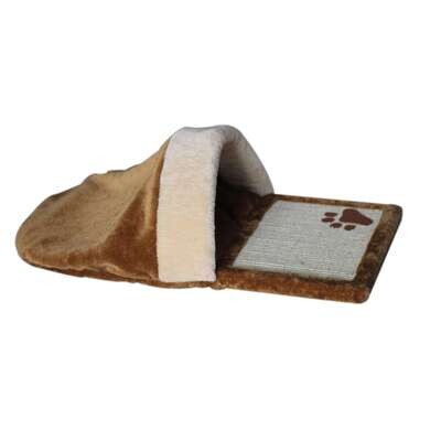 Rascador compacto con cueva 35x65,5x26 cm