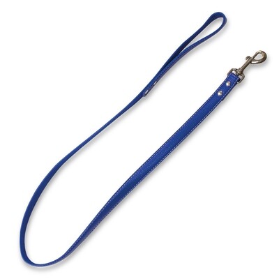 Correa piel huesitos azul - 2 x 120 cm