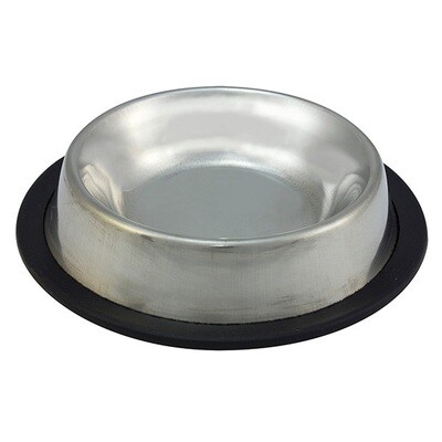 Comedero inoxidable antideslizante - 300 ml / 15 cm