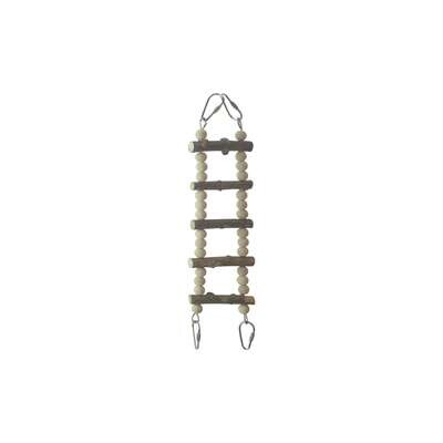 Escalera de madera natural para p�jaros 7,5x30 cm