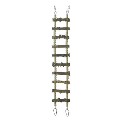 Escalera de madera natural para p�jaros 7,5x51 cm