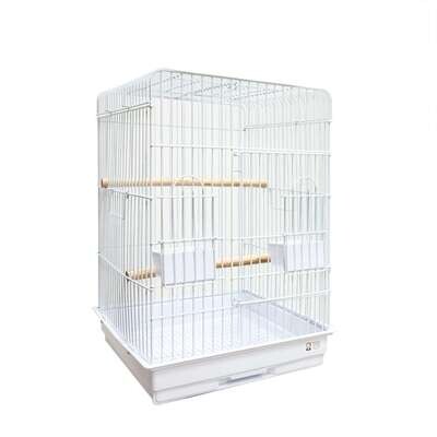 Jaula SARA blanca para p�jaros 47x47x66 cm