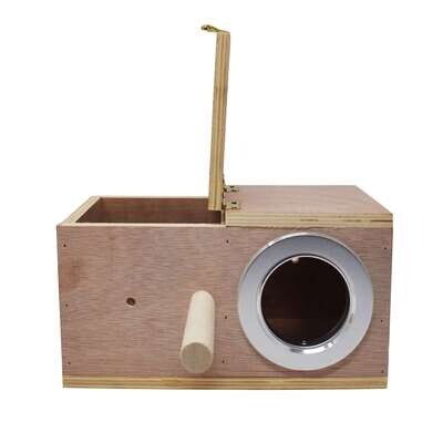 Nido de madera para Psit�cidas peque�as (Periquitos) 25x13x13 cm