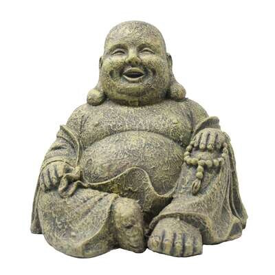 Ornamento Buda sonriente de ICA 16x15,5x15,5 cm