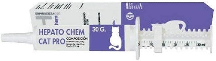 HEPATO Chem Cat Pro para la Insuficiencia Hepática de Mascotas - Tubo 30 gr