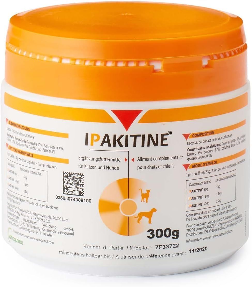 IPAKITINE SUPLEMENTO RENAL PERROS Y GATOS, 300 GRS