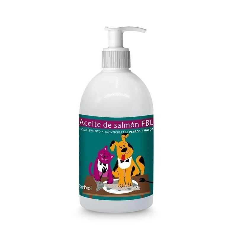 ACEITE DE SALMÓN FBL PARA PERROS Y GATOS 500 ML