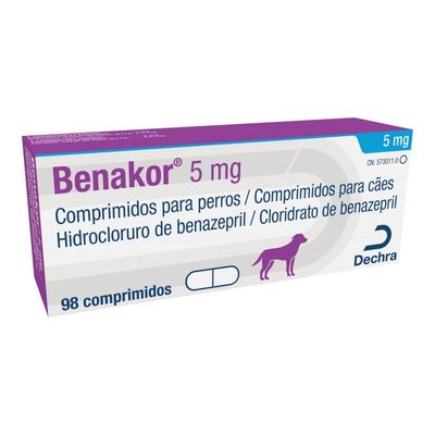 BENAKOR ALIMENTO COMPLEMENTARIO PARA PERROS 5 MG 98 COMPRIMIDOS