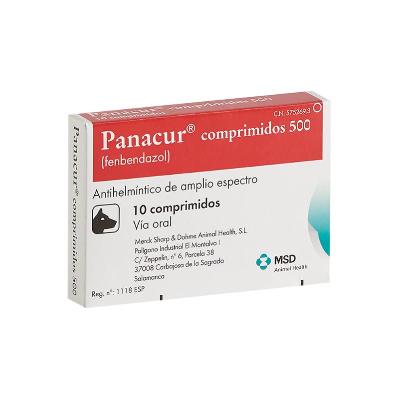 PANACUR PERROS GATOS 10 COMPRIMIDOS 500 MG PANACUR PERROS GATOS 10 COMPRIMIDOS 500 MG