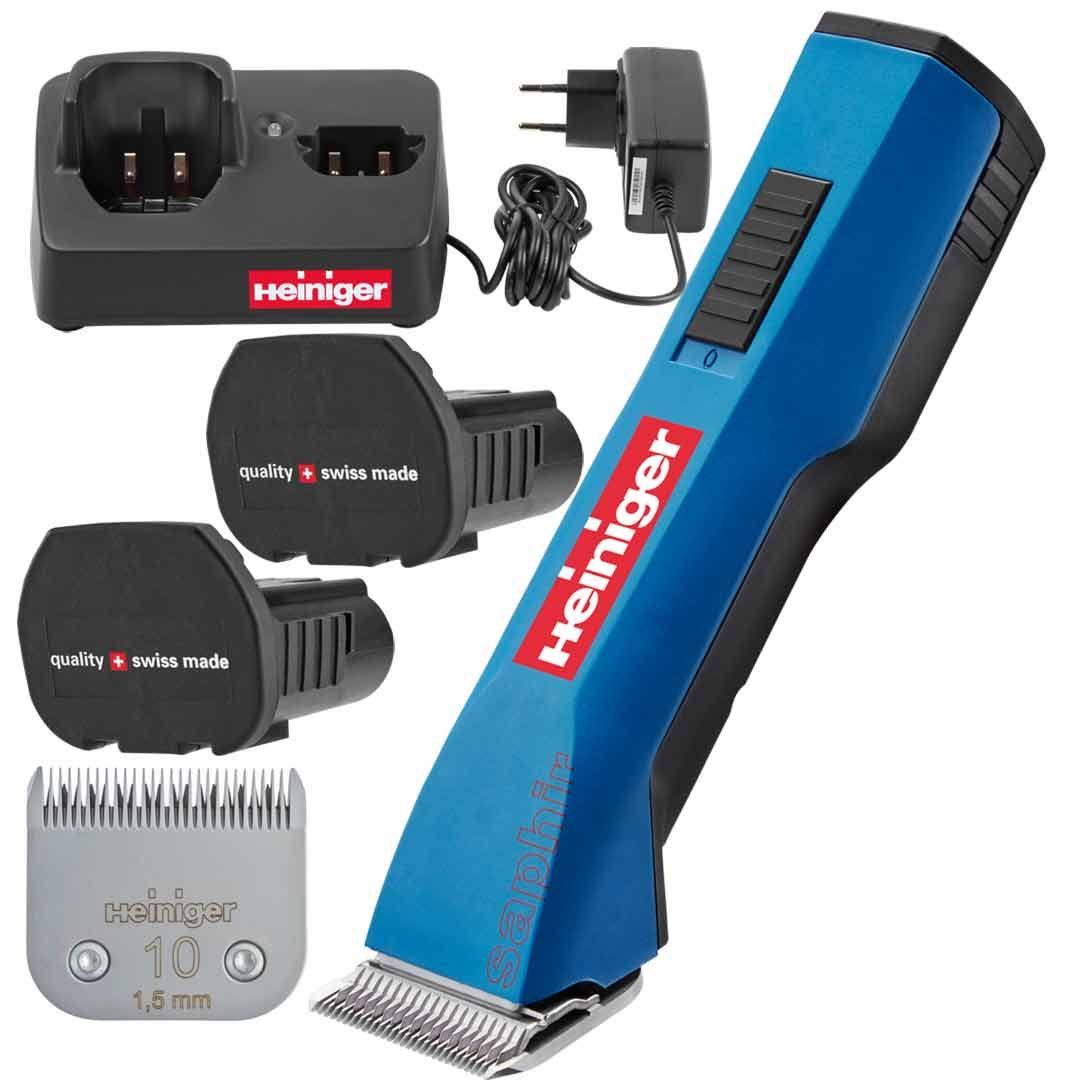 Cortapelos Heiniger Saphir inalámbrica + cuchilla nº 10 + 2 baterías Cortapelos Heiniger Saphir inalámbrica + cuchilla nº 10 + 2 baterías