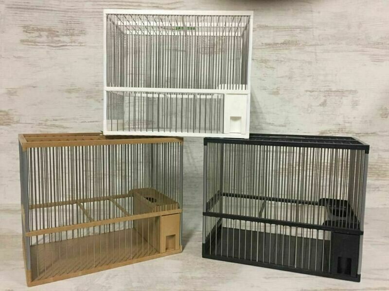 Jaula especial para Pinzon en Acero Inoxidable NEGRA