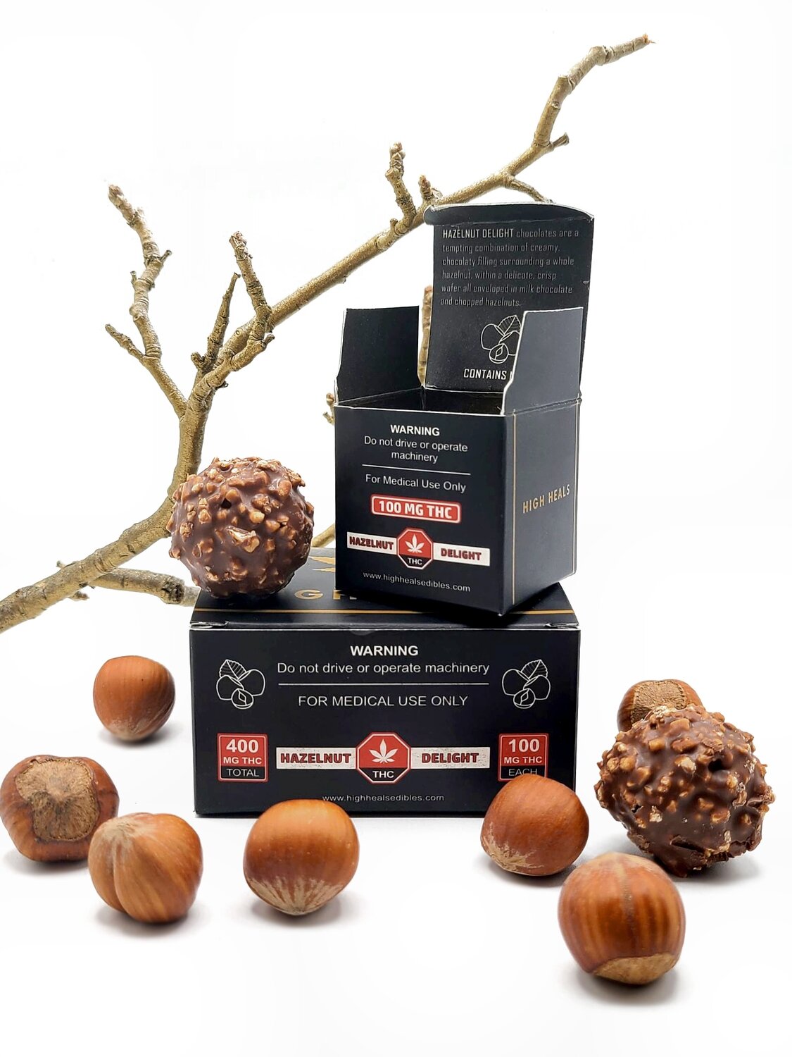 High Heals Edibles - Hazelnut Delight - THC Candy