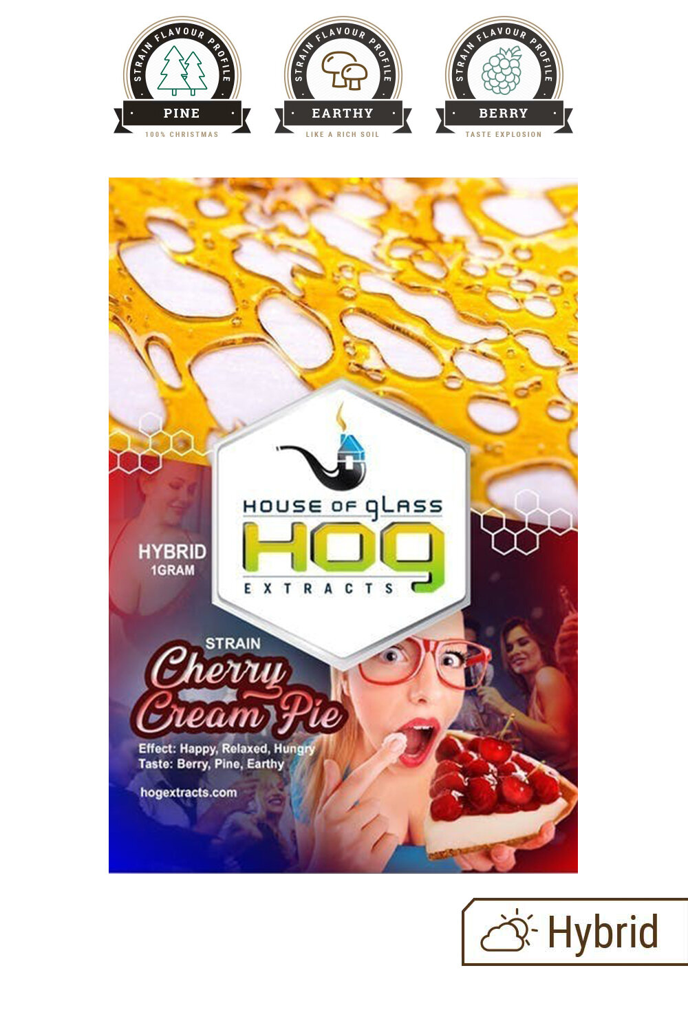 House of Glass Cherry Cream Pie Shatter