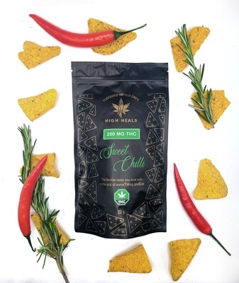 High Heals Edibles THC Chips - Spicy Sweet Chilli