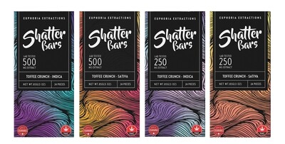 Euphoria Extractions Toffee Crunch Shatter Bar