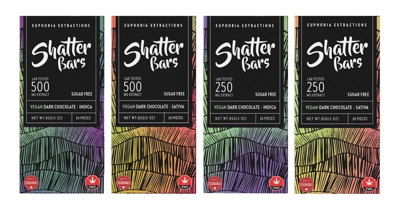 Euphoria Extractions Dark Chocolate Vegan Shatter Bar