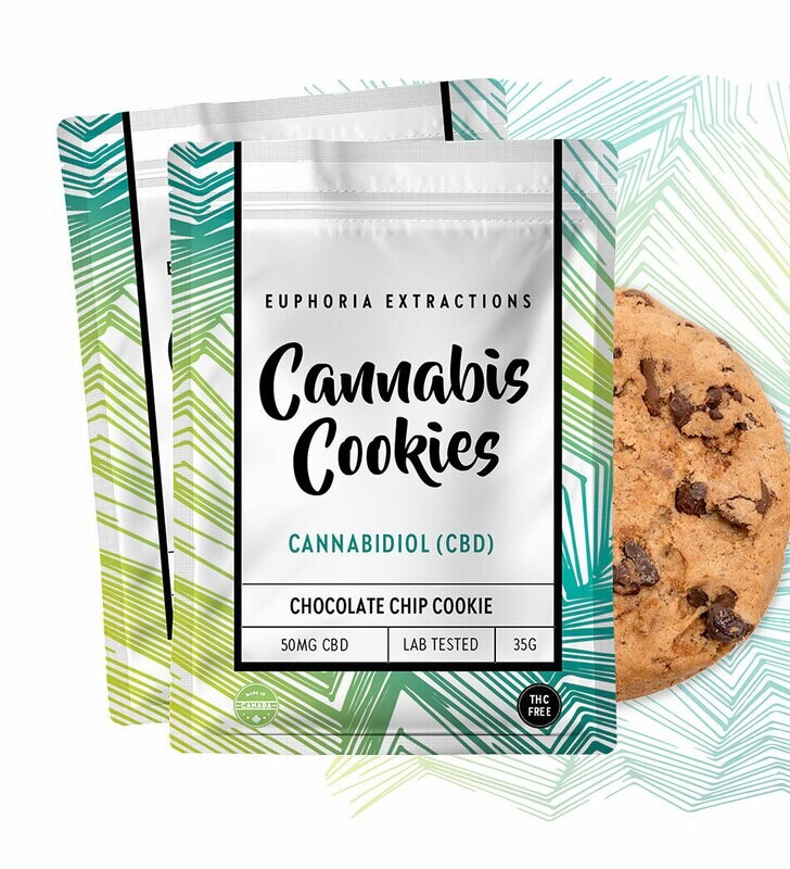 Euphoria Extractions Shatter Chocolate Chip Cookie - 50MG CBD