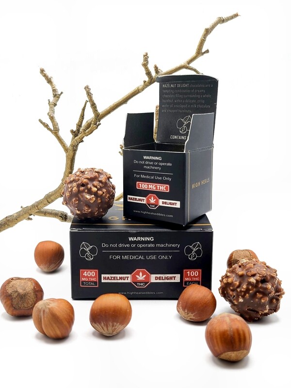 High Heals Edibles - Hazelnut Delight - THC Candy