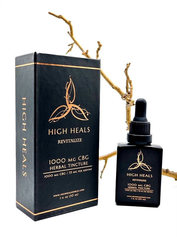 High Heals Edibles - 1000 MG - CBG Revitalize Tincture