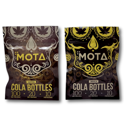 Mota Cola Bottles 100 MG THC 20 MG CBD