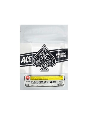 Ace Premium Extracts Shatter 1G - Platinum GSC
