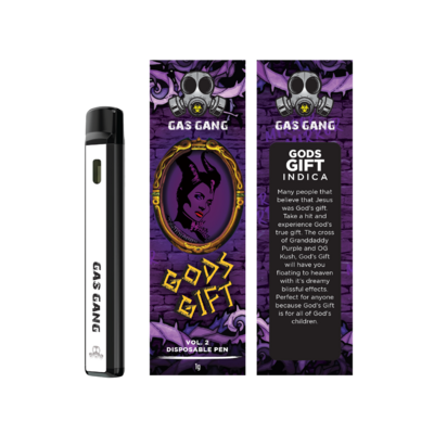 Gas Gang - 1 G Disposable Pen - God's Gift - Indica