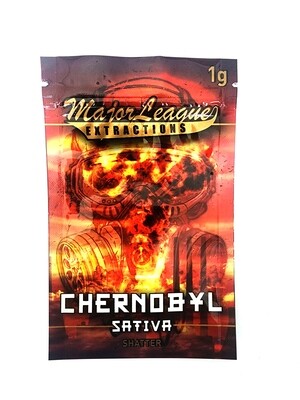 Major League Extractions - 1g Shatter - Chernobyl - Sativa
