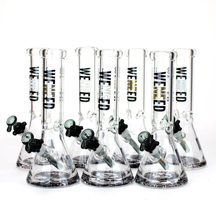 Weneed® 12" Borosilicate Glass Bong - 5mm thick