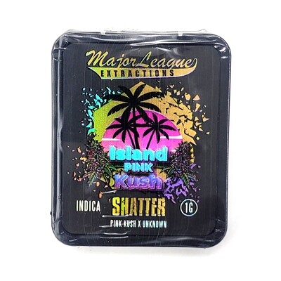 Major League Extractions Island Pink Kush Indica Shatter