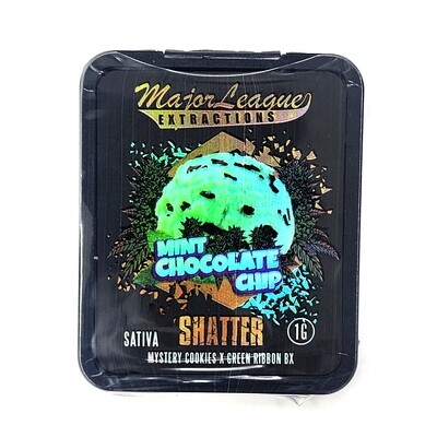 Major League Extractions Mint Chocolate Chip Sativa Shatter