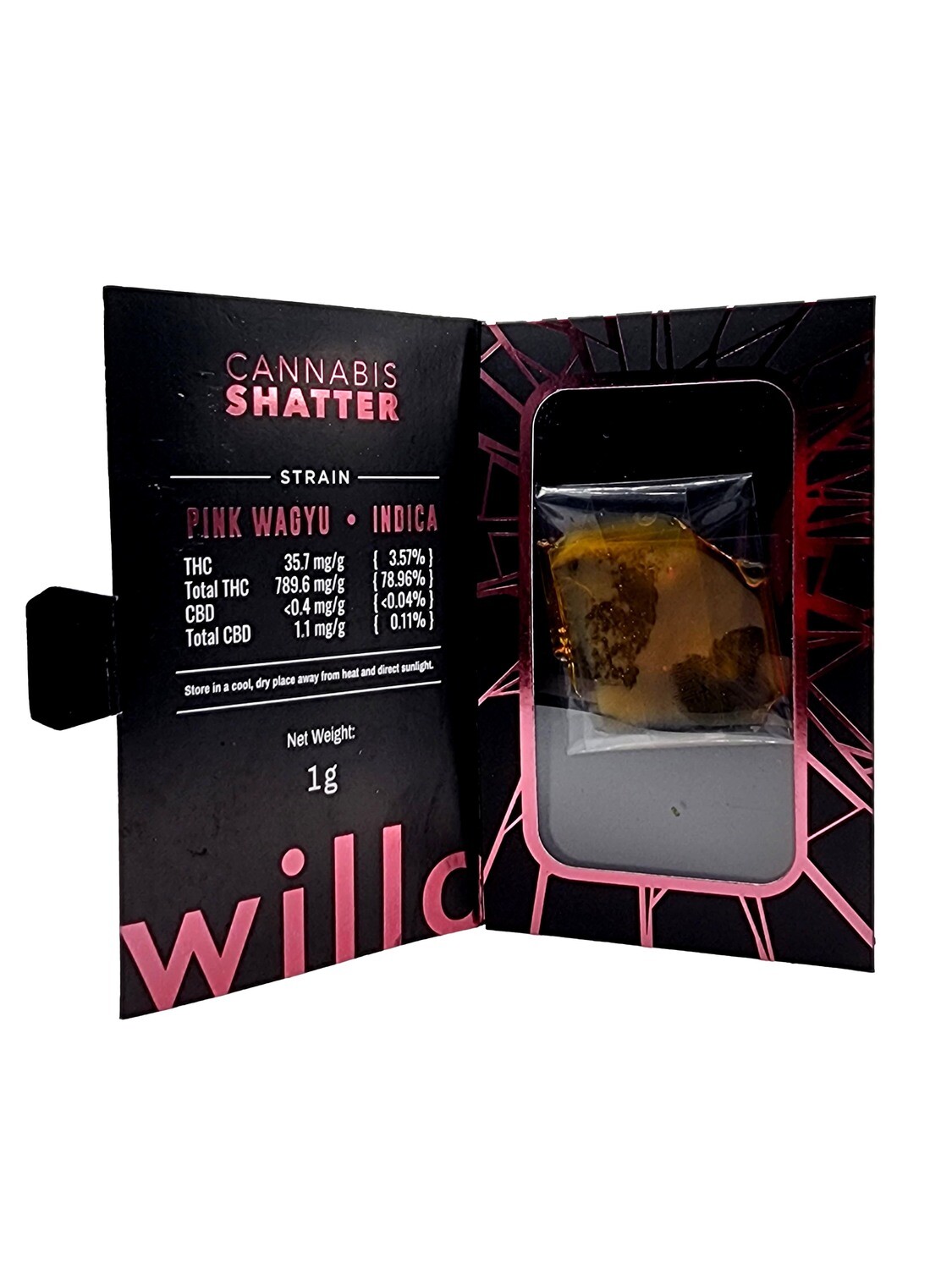 Willo Pink Wagyu Indica Shatter
