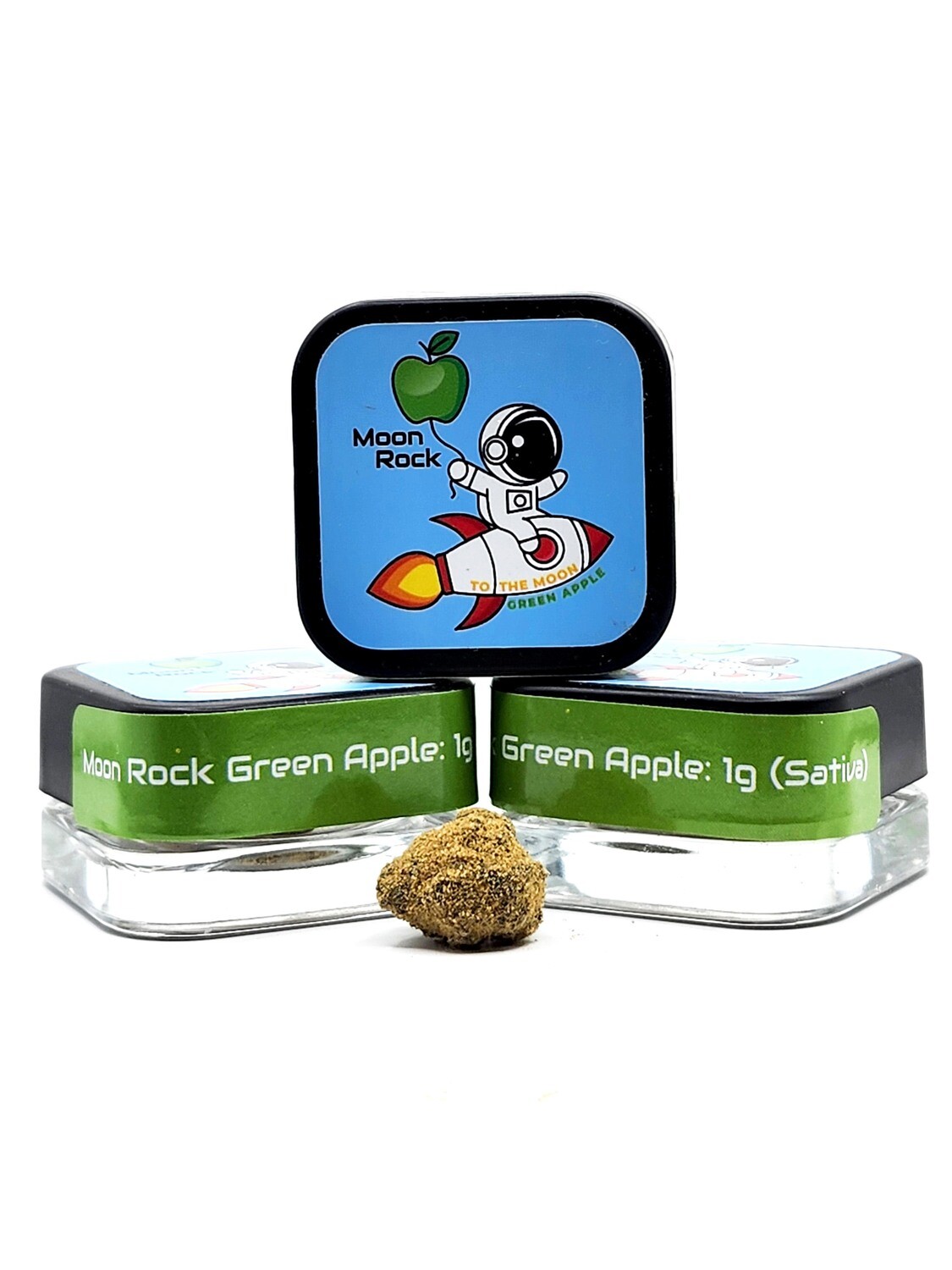 To The Moon - Moon Rocks - 1 G - Green Apple