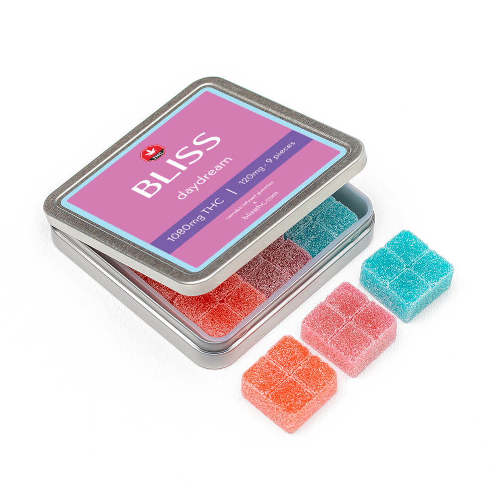 Bliss Edibles Gummies - 1080mg THC, Flavour: Daydream