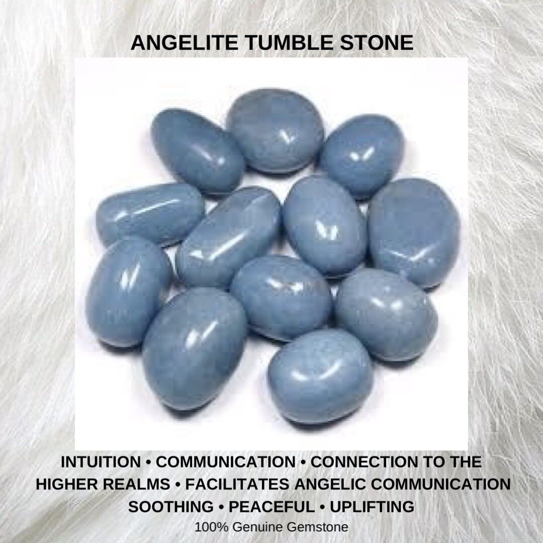 ANGELITE - Tumbled Stone - Large